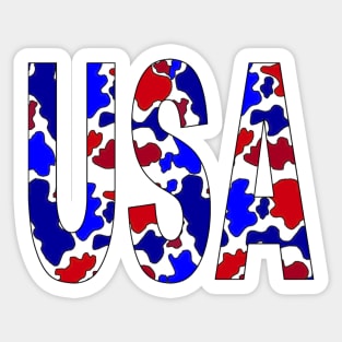 USA Camo Sticker